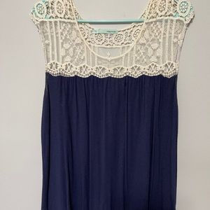 Maurices Lace/Mesh Tank